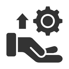Development Icon Glyph Style. Vector Illustration Design