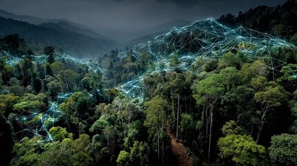 AI-enabled systems track carbon sequestration dynamics in forests, helping evaluate ecosystem services and inform sustainable forestry and conservation policies.