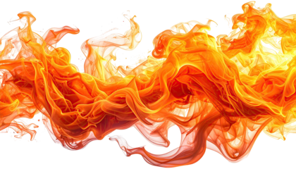 Abstract fiery flames