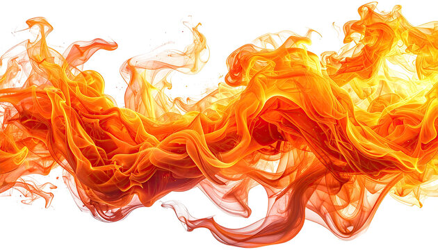 Abstract fiery flames