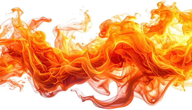 Abstract fiery flames