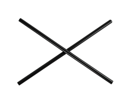 Two black crossed sticks