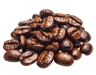 Roasted coffee beans piled high (2)