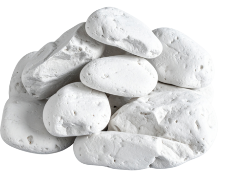 Pile of white stones