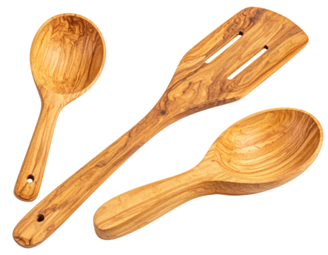 Wooden kitchen utensils (1) - Powered by Adobe