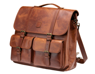 Brown Leather Backpack