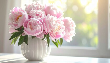 Fresh Peony Bouquet Soft Petals