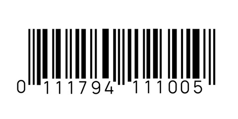 Barcode icon  on transparent background