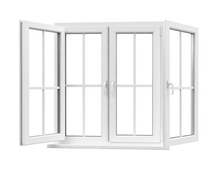 Obraz premium White window with multiple panes (1)