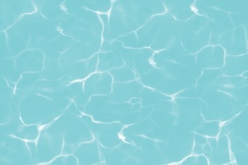 Obraz premium Water ripple and light reflection background. Greenish blue color.