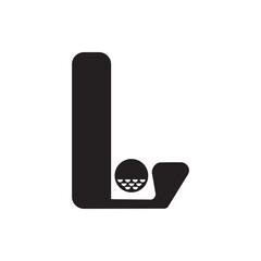This logo is a combination of the letter L and golf. Simple, minimalist and futuristic.