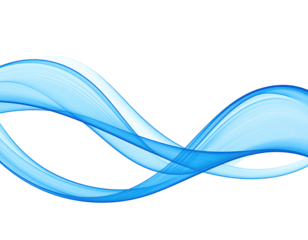 Abstract swirling blue waves