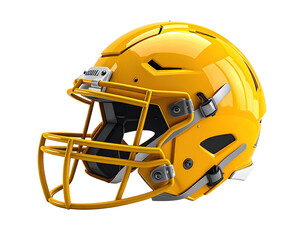 Bright yellow football helmet (1)