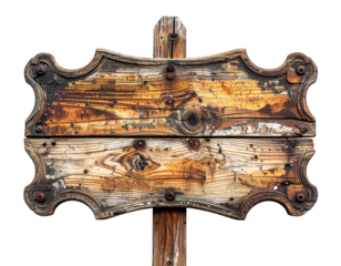 Aged Wooden Sign
