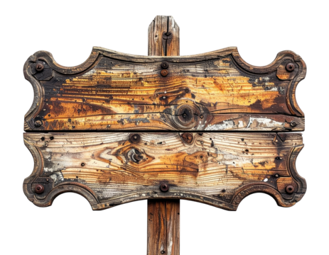 Aged Wooden Sign