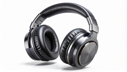 High quality black and silver over-ear headphones, ideal for music lovers and audio professionals.