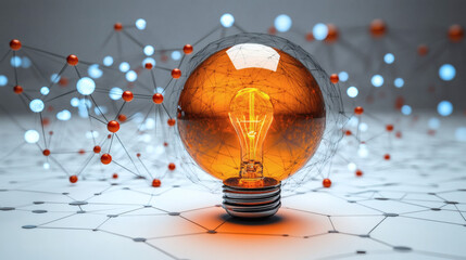 Illuminating idea concept