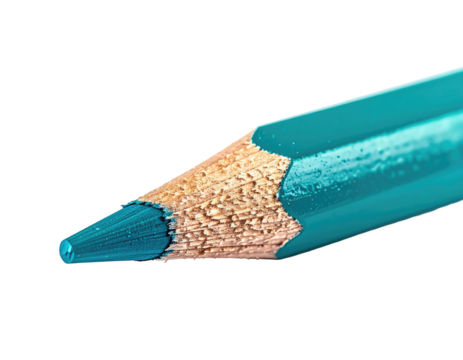 Close-up of a teal colored pencil point (1)