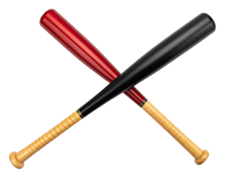 Two baseball bats crossed