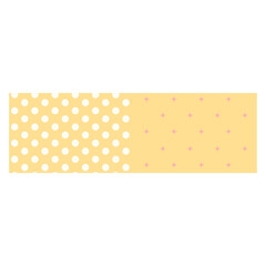 Pastel yellow and pink polka dot pattern, ideal for baby, feminine, or playful design projects and digital backgrounds.