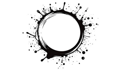 Abstract circular splash design