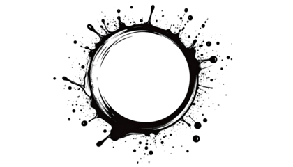 Abstract circular splash design