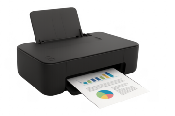 Printer printing business document data charts report
