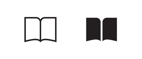 Book icon Education icons button, vector, sign, symbol, logo, illustration, editable stroke and flat design style isolaated on white linear pictogram