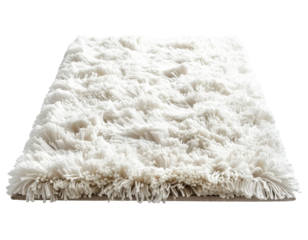 Fluffy white rug
