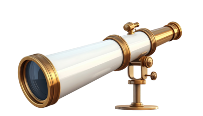 Antique Telescope Illustration