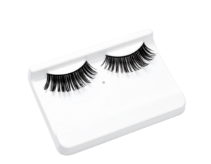 Pair of Dramatic False Eyelashes isolated on a white background