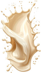 Creamy milk splash