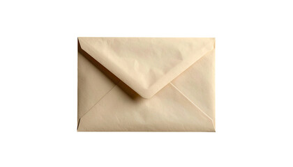 Closed light beige envelope, creased