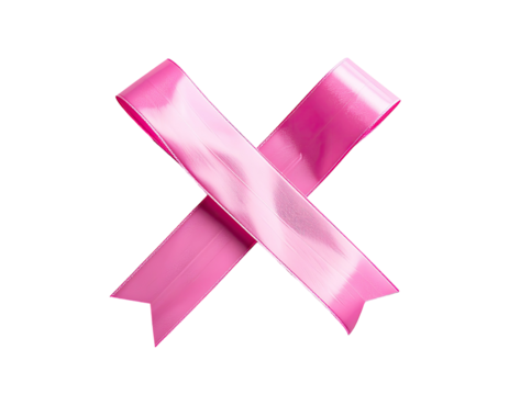 Pink ribbon crosses against black