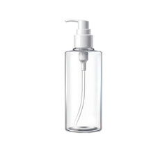 Blank Cosmetic Pump Bottle Mockup for Liquid Soap Lotion or Shampoo