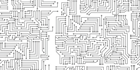 High tech technology geometric and connection system background