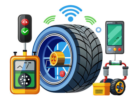 Wireless tire pressure monitoring and analysis system for vehicle diagnostics