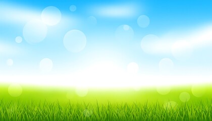 Obraz premium Vibrant summer landscape