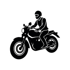 Fototapeta premium vector art of a motorbike ride