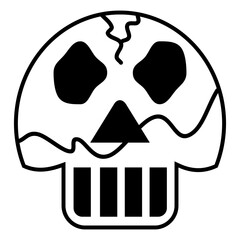 Skull Danger Warning Symbol Icon