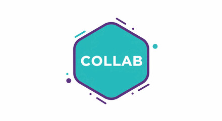 Collab Hexagon Badge A Vector Graphic