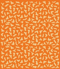 Orange abstract scattered geometric pattern background