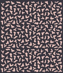 Dark brown abstract scattered geometric pattern background