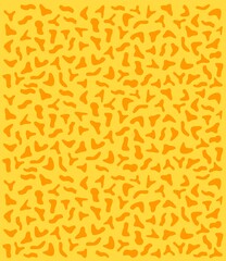 Yellow abstract scattered geometric pattern background