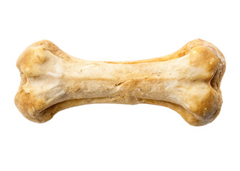 Bone of cat isolated on white background  