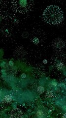 Obraz premium Vibrant fireworks explosion illuminating night sky with colorful bursts celebration festival illumination spectacle outdoor event entertainment bright lights festive atmosphere