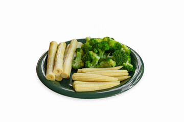 Vegetable, Steamed, Broccoli, Plate, Boiled