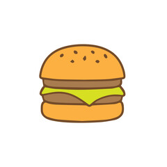 Delicious Double Decker Burger 