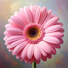 Vibrant pink gerbera close-up