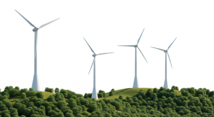 wind turbines farm